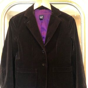Black velvet blazer from Gap circa 2003.